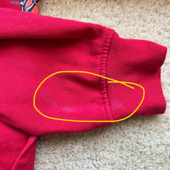 Ultra Game Unisex Adult NBA Chicago Bulls Red Pullover Hoodie - Size S - GUC* - Picture 7 of 10